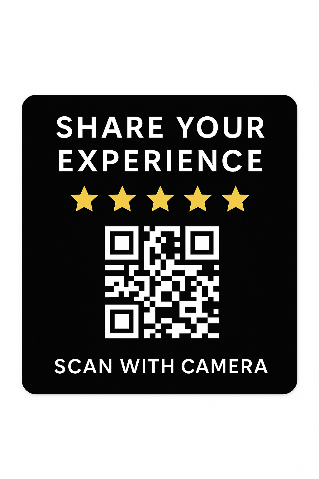 Tap-to-Review Magnet (QR Code)