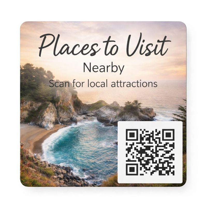 Nearby Eats & Places to Visit QR Magnet Set (2 magnets)