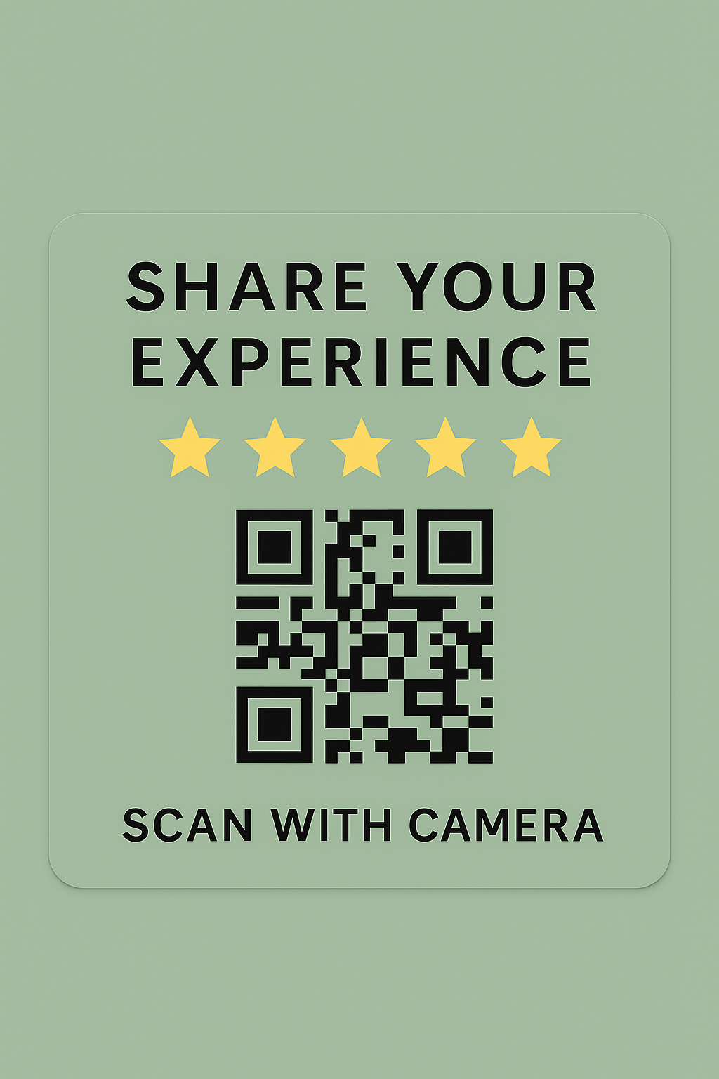 Tap-to-Review Magnet (QR Code)