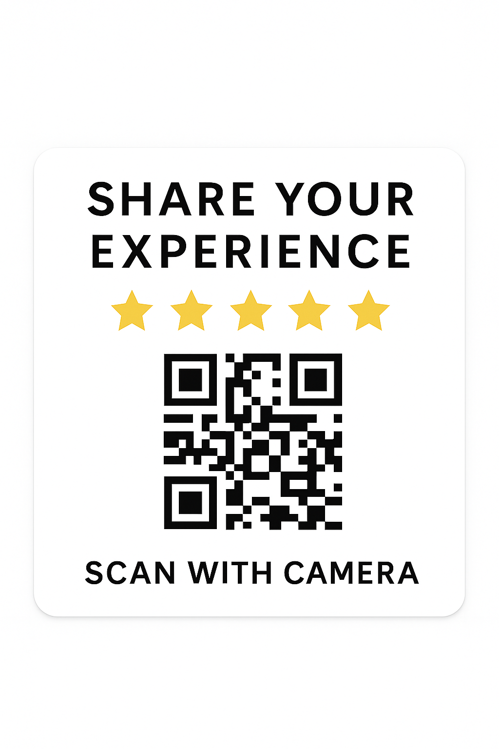 Tap-to-Review Magnet (QR Code)
