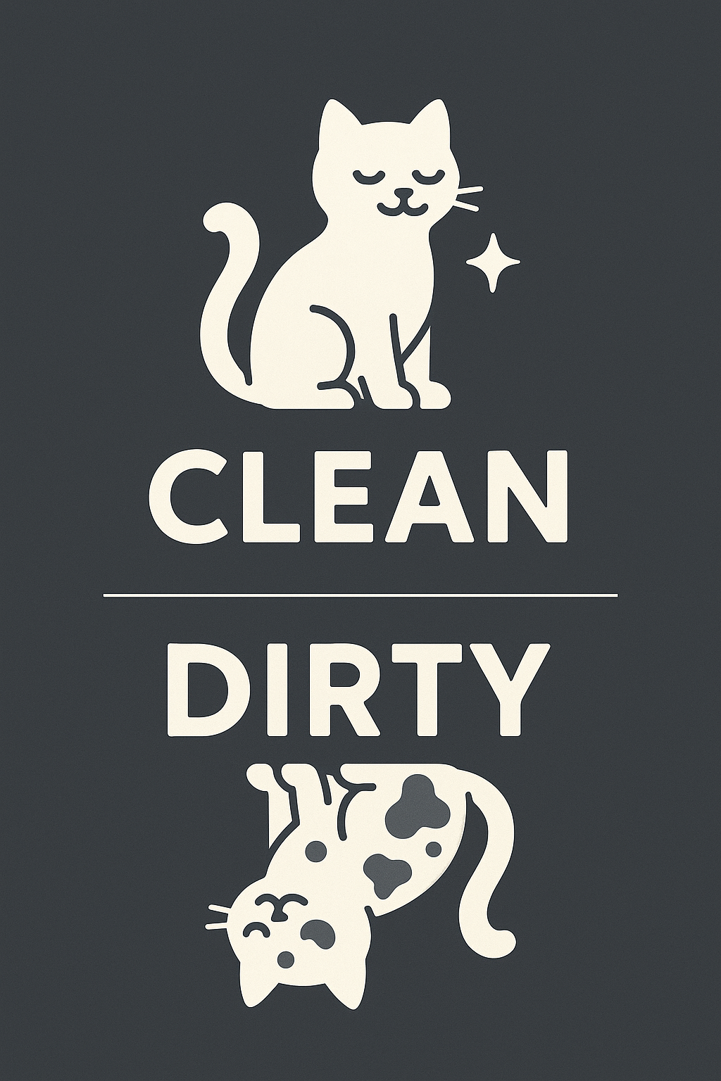 Clean Dirty Dishwasher Magnet