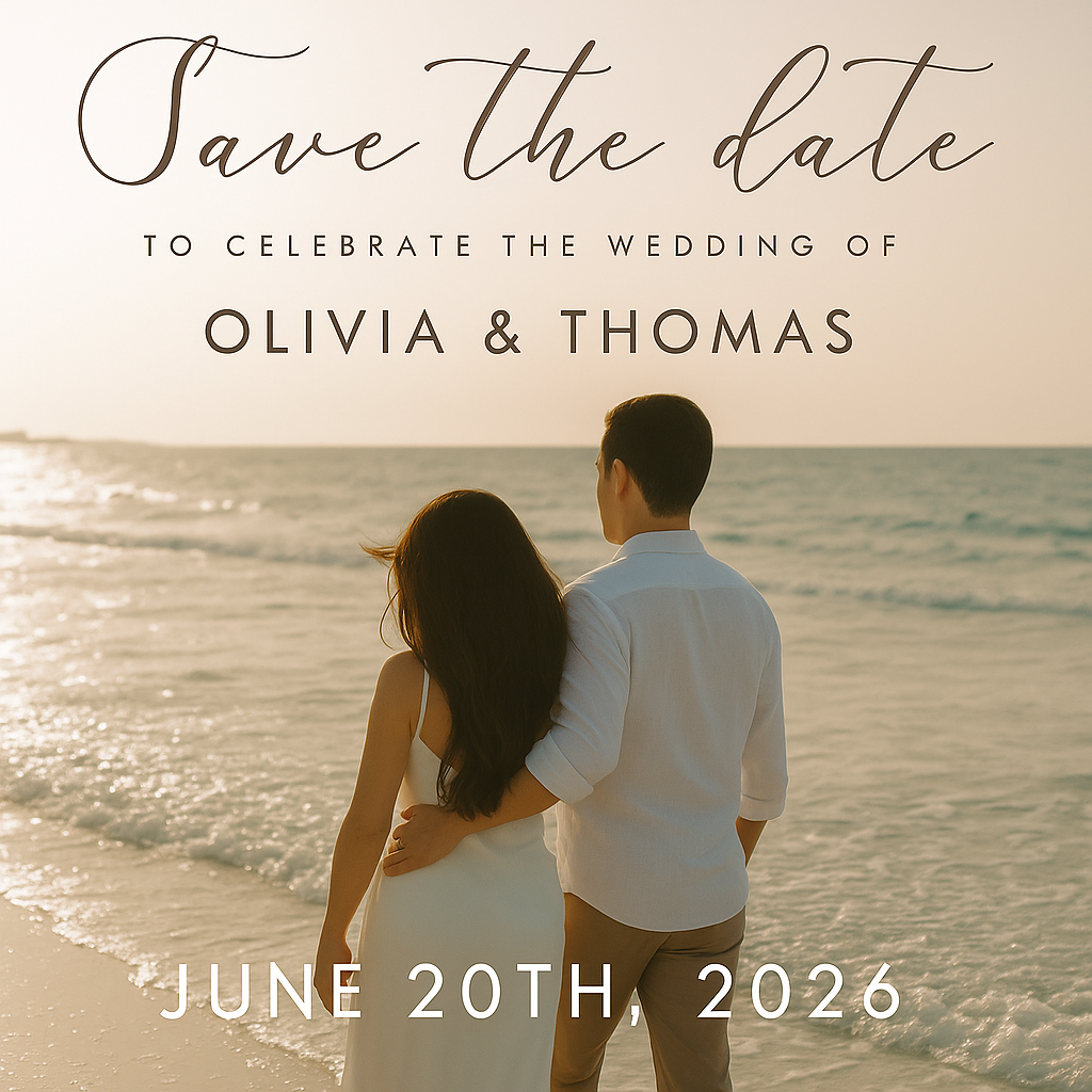Save the Date & Wedding Keepsake Magnets — 2.5×2.5 inch (includes shipping)
